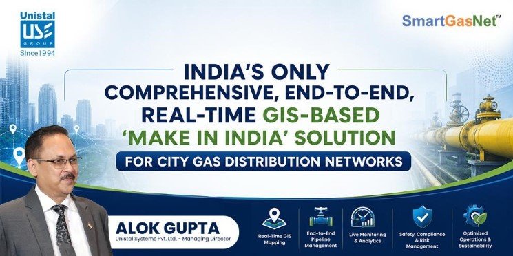 India's Only Comprehensive, End-to-End, Real-Time GIS-Based 'Make in India' Solution for City Gas Distribution Networks